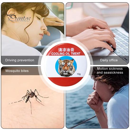 2/3/4/5 ks 3/10G Chladivý balzám Bolesti hlavy Migrény Bolesti svalů Svědění po bodnutí Úleva od únavy Zklidňující Přírodní Léto Cestování Přenosný Chladivý krém