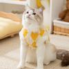 Cat Clothes Autumn and Winter Warm Checkerboard Pockets Fleece Vest Dog Small Dog Thickened Fleece Pet Clothing