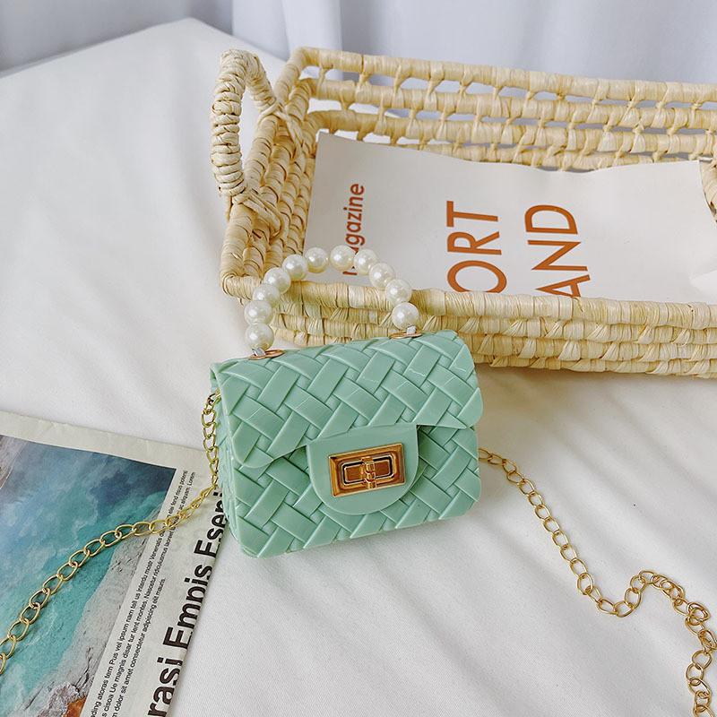 Fashionable Childrens Mini Pearl Handbag Waterproof And Lightweight For Daily Use