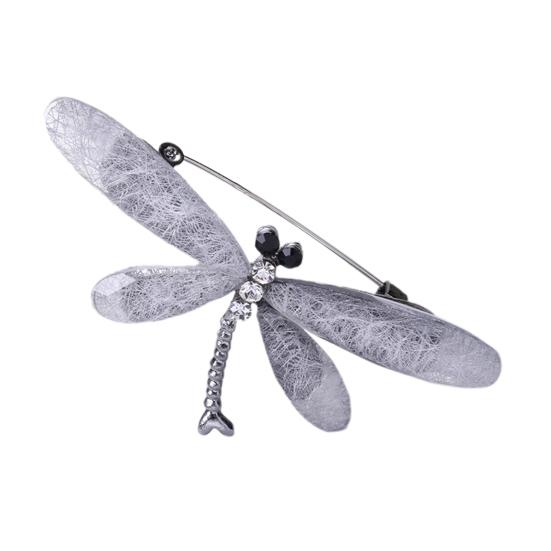 Oslnivý hmyz Brož vážka Kreslená brož z akrylového křišťálu Všestranný kabát Oblečení Doplňky Živůtek