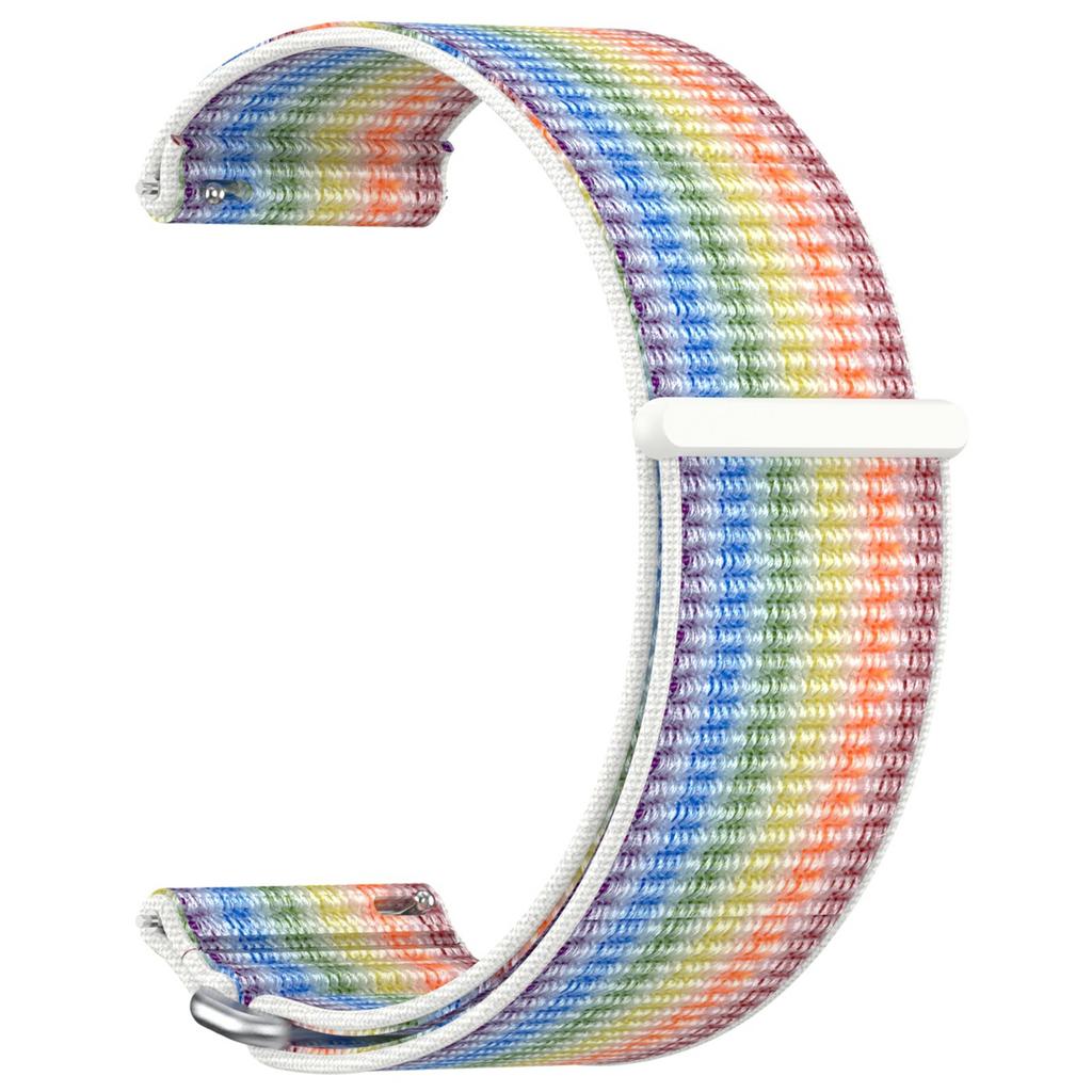 For Garmin Venu X1 Wrist Strap Magic Tape Nylon Loop Watch Band with Metal Ring