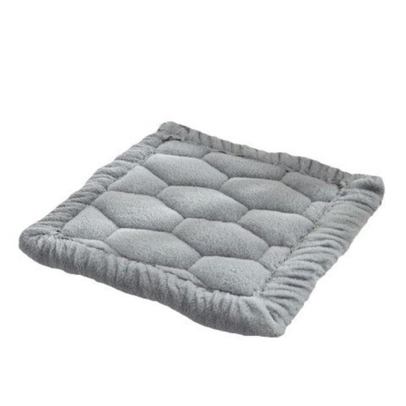 Plush Faux Rabbit Fur Seat Cushion