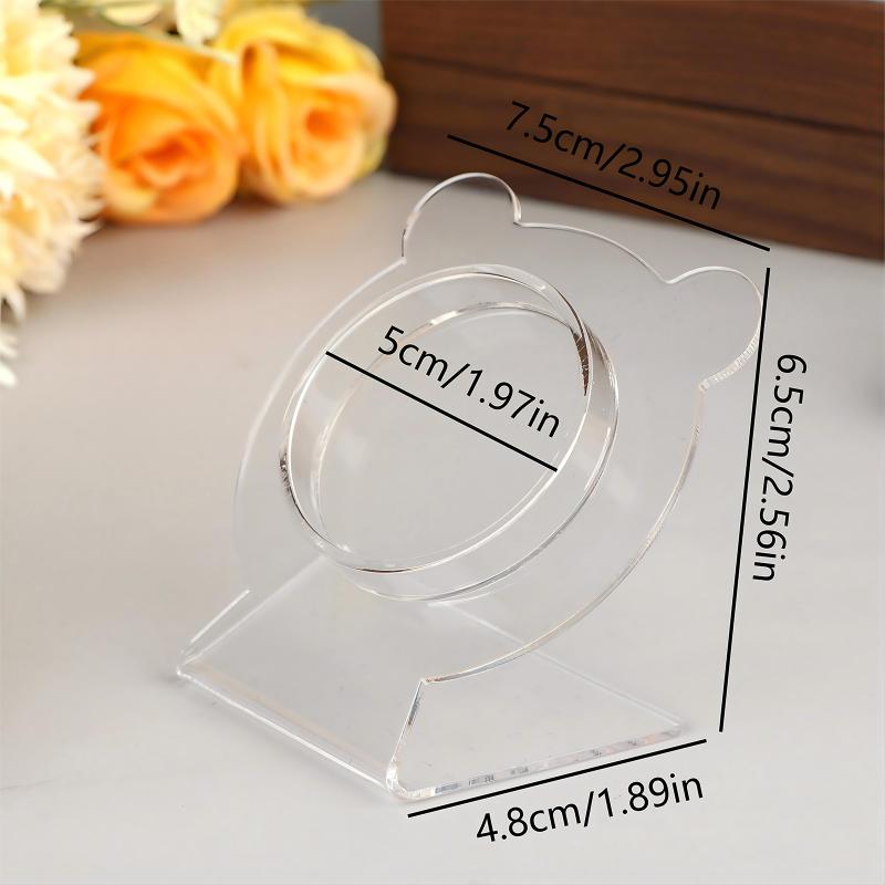 Acrylic Bracelet Holder Display Stand for 12 Bangles Transparent Jewelry Organizing Rack for Store Counter and Home Storage Display