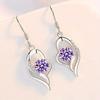 Yun Miao Elegant Heart-Shaped Zircon Earrings