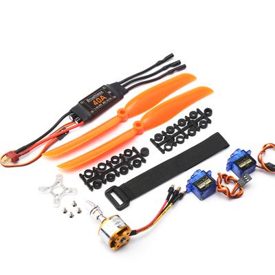 Brushless Motor 1400KV 40A ESC 8060 Propeller 9G Micro Servo 2pcs for RC Plane Helicopter T Plug