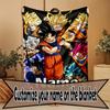 Manta Personalizada con Nombre y Estampado de Anime, Decoración del Hogar, Dormitorio, Sofá, Acampada, Sillón, Regalos para Cumpleaños Navidad