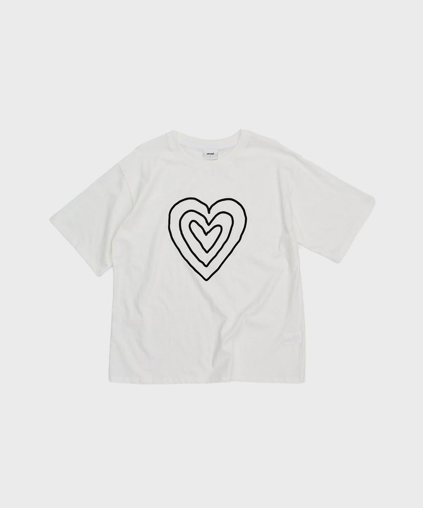 Oul 30S T-Shirt Heart White
