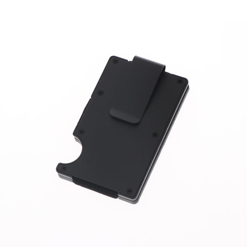 1Pcs Scratch Resistant Credit Card Holder Money Clip Minimalist Wallet For Men And Women Ultra Thin Rfid Wallet Black