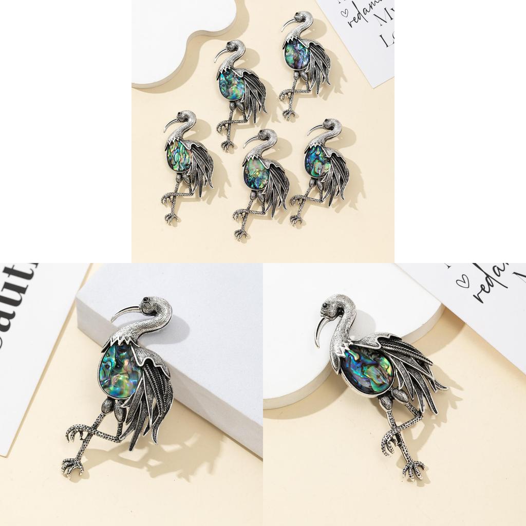 Summer Vintage Animal Pin With Shell Material For Unisex Fashion