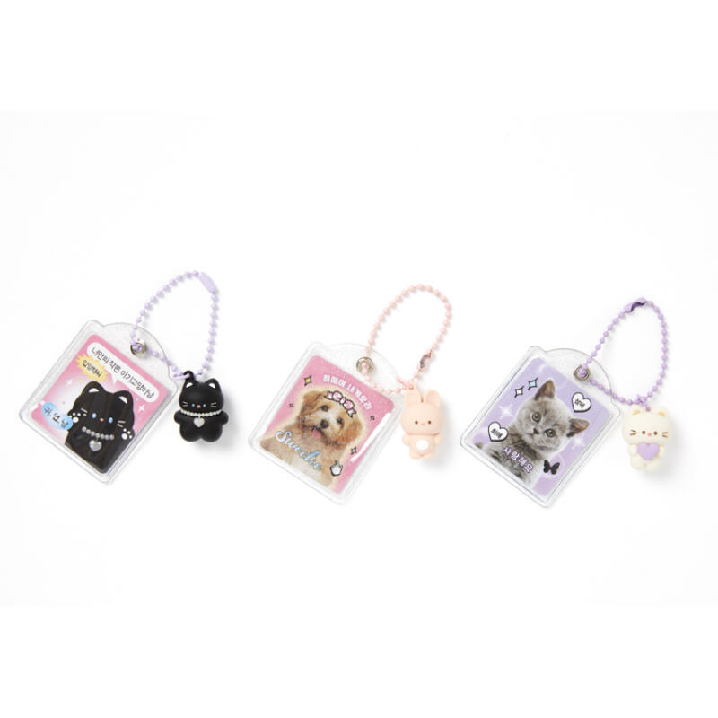 Pink Rabbit Mini Photo Keychain (16013551)