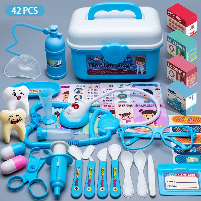 

Набор доктора для детей Имитация Доктор Медсестра Ролевая игра Аксессуары стоматолога Игрушка Стетоскоп Больница Медицинский набор Ящик для инструментов Игрушка Подарок