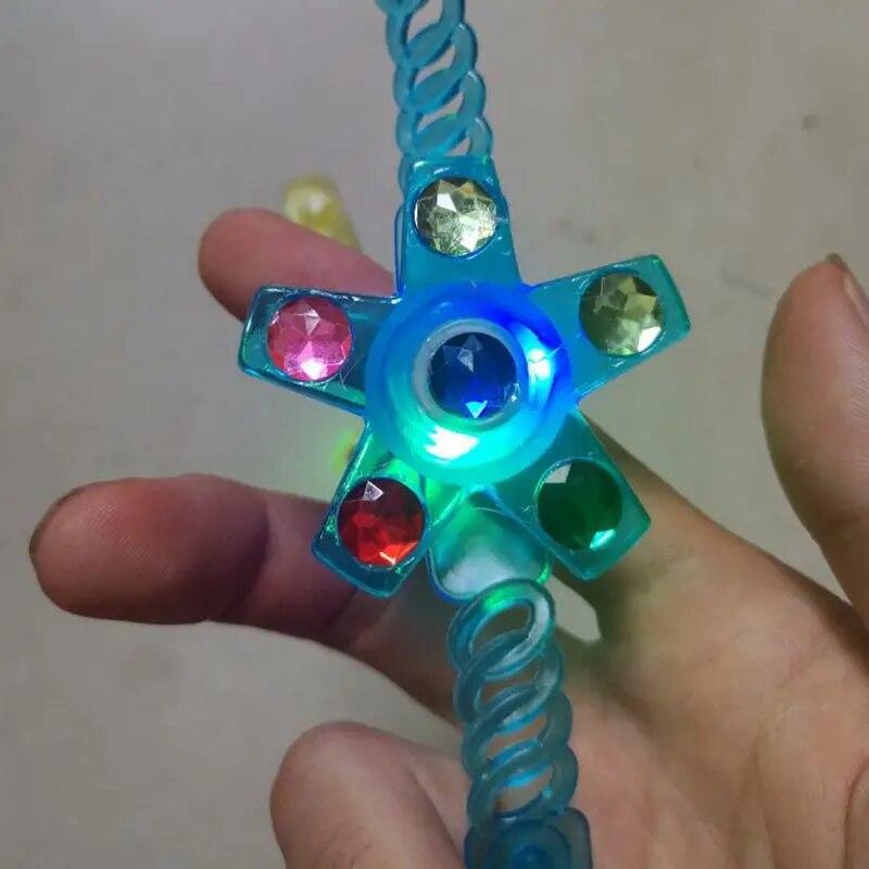 5/10PCS Glowing Toy Slap Bracelets Toy Night Treat Kids Gifts Favor Birthday Party Surprises Carnival Guests Children Giveaways
