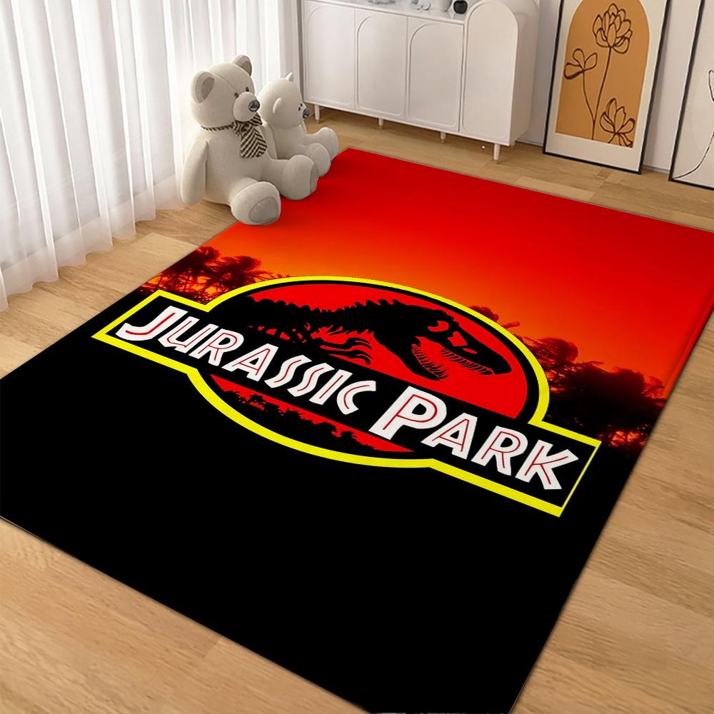 Dinosaurs Jungle Patterned Rug Soft Nonslip Carpet For Kids Bedroom Play Area Home Decor Memorial Gift