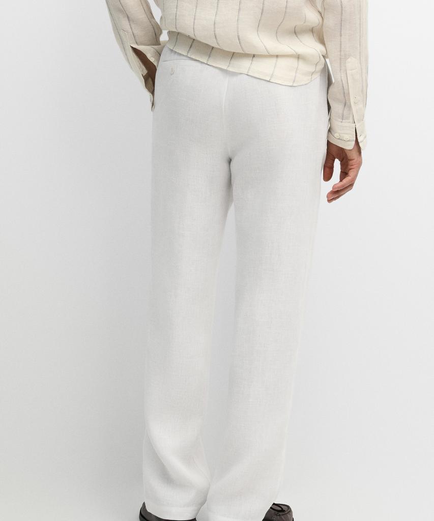 Masimodutti 100% Linen Jogger Fit Pants
