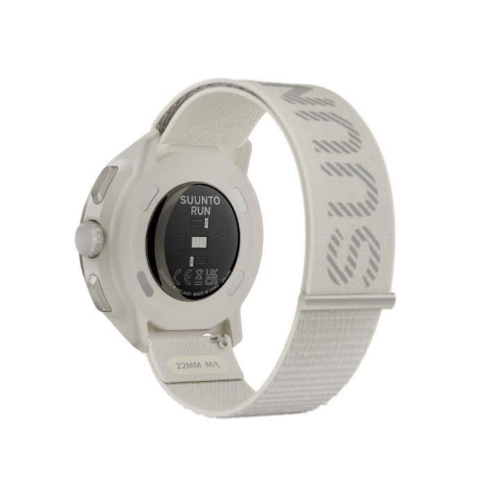 Montre Connectée Sport GPS - SUUNTO RUN FROST GRAY - Amoled - Altimètre - Bracelet Textile