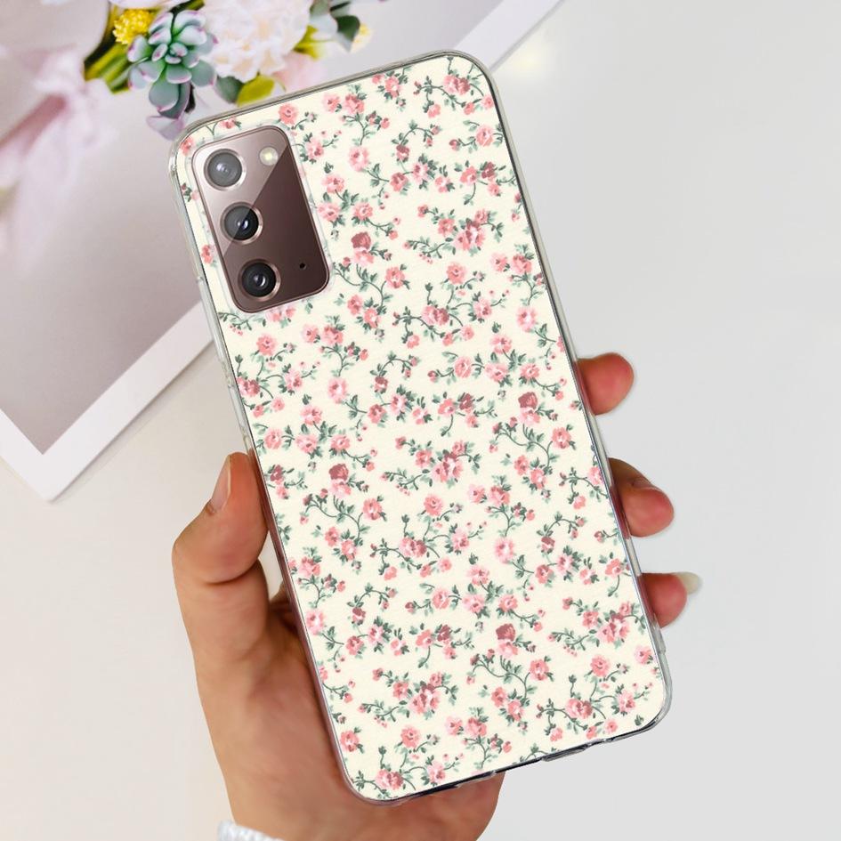 For Samsung Note 20 5G Case SM-N981B Popular Flower Slim Soft Silicone Phone Cover For Samsung Galaxy Note20 Ultra 5G Funda Capa