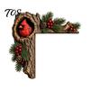 Whimsical Home Entryway Decor Chipmunk Tree Hollow Door Topper, Squirrel Owl Wooden Frame Sign, Decorative Hole Ornament Animals Corner Ornament,