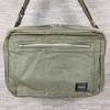 Porter Shoulder Bag Olive Green Multiple Pockets Yoshida Kaban(USED)