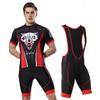 XINTOWN Men's Summer Cycling Jersey and Bib Shorts Set
