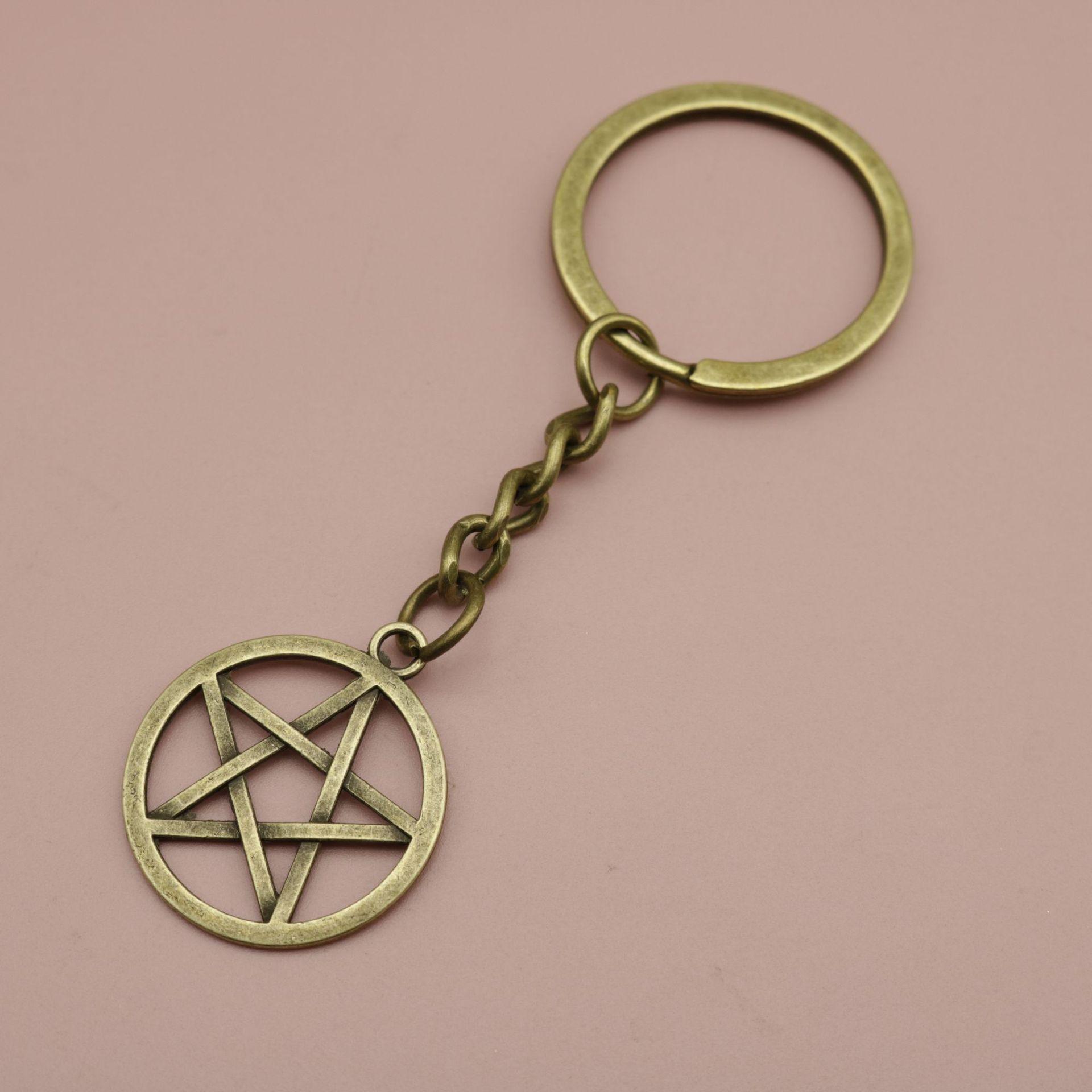 Xiyin Star Keychain Pendant - Hot Selling Simple Five-Pointed Design