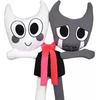 Peluche Giocattolo Morbido Stile Cartone Animato Gioco Bambola Imbottita Personaggio Kawaii Decorazione Stanza Ciondolo Zaino Regalo di Compleanno per Bambini Fan