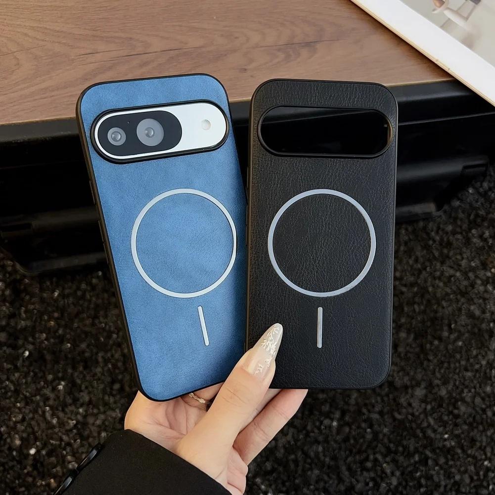 Classic Vintage Pattern Built-in Magnetic Ring Thin Circle Case For Pixel 10 9 Pro XL 9A 8A 7 6A 9 8 7 6 10 Pro Protection Cover