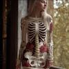 2025 Halloween European & American Street Style 3D Skull Print Short Sleeve Sweater