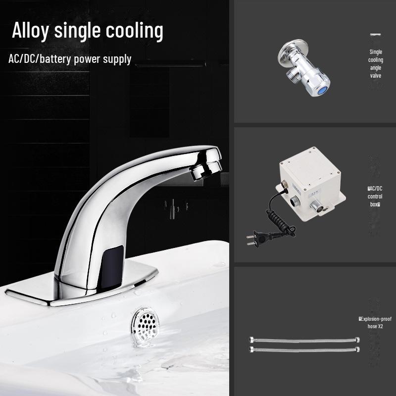 Smart Automatic Infrared Dual-Temperature Faucet for Hands-Free Washing