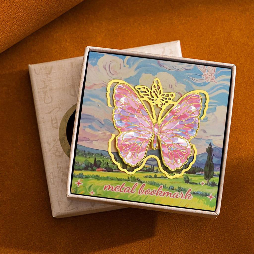 Vintage Butterfly Metal Bookmark: Creative and Elegant Back-to-School Souvenir