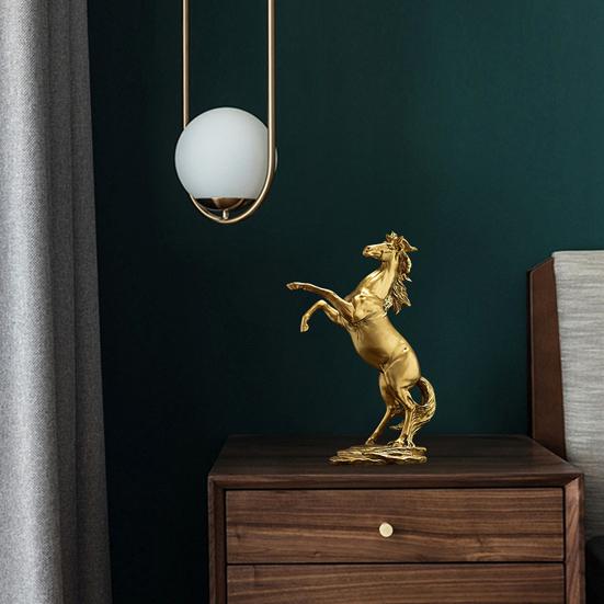 Artistic Horse Figurine Miniature Simulation Pony Statue Resin Animal Sculpture Home Office Desktop Decoration Ornament