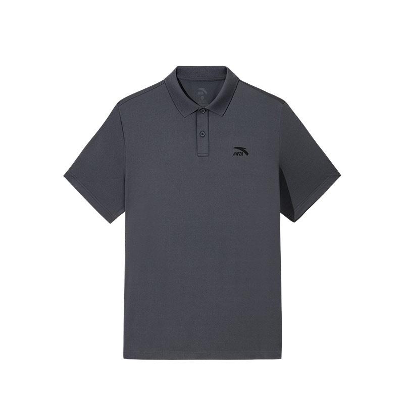 Anta Life Collection Polo Shirt Men's Men's Gray Clothing 952528113-3
