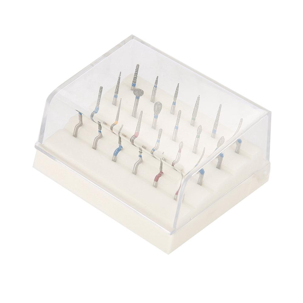 24 Holes Dental Burs Holder   Dental Diamond Burs Drill High Speed Block Box Dental Tool