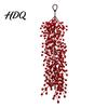Realistic Plastic Berry Hanging Artificial Red Swag Branch Christmas Rustic Style Wall Wedding Background Floral Decor Hangings Seasonal Waterfall