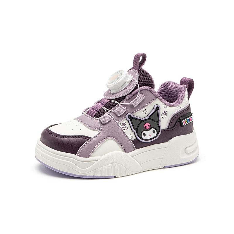 

Girls 2025 Kuromi Rotating Leather Princess Sneakers - Chunky Running Shoes for Kindergarten 33 рожевий/синій