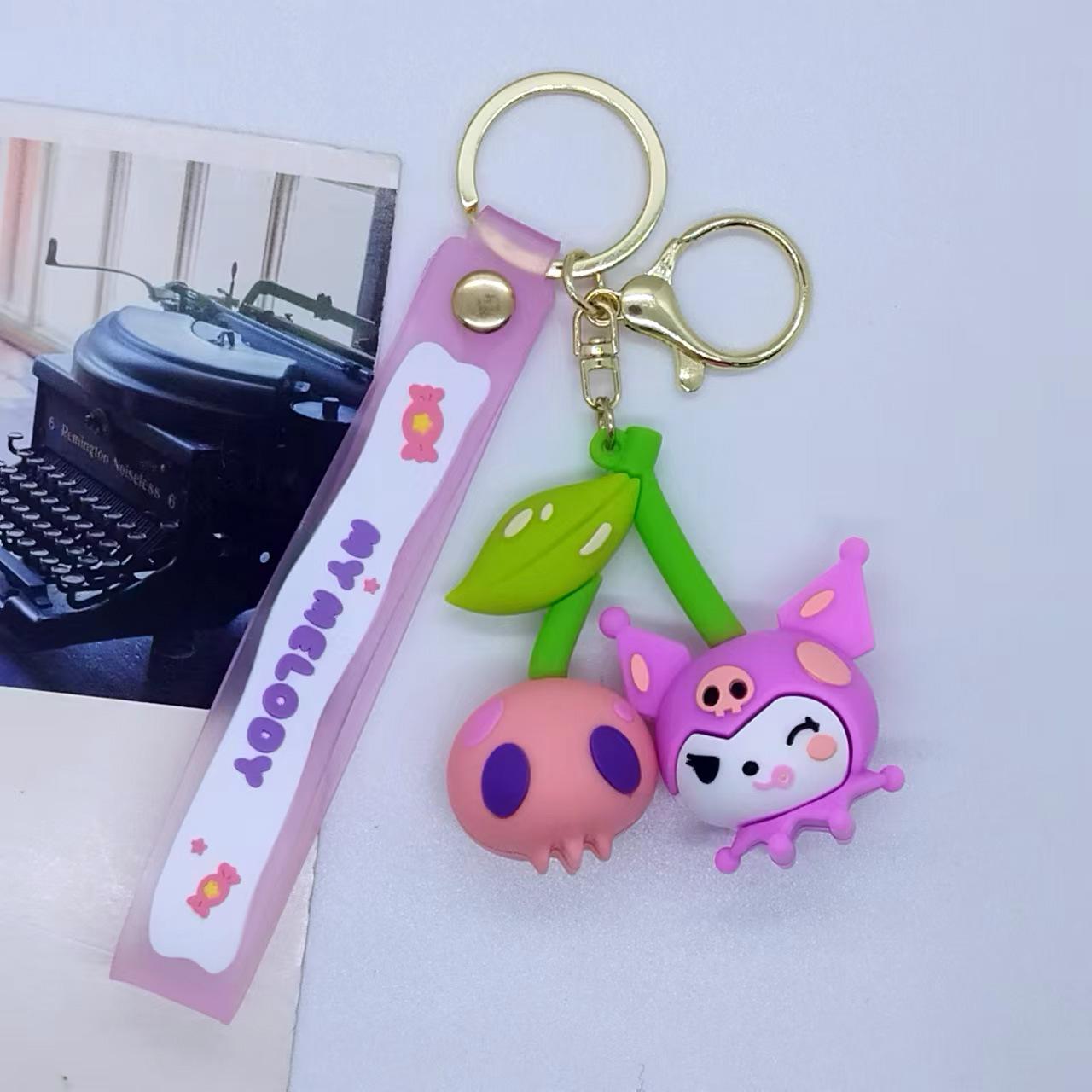 

Creative Cartoon Cute Cherry Sanrio Doll Car Backpack Small Gift Keychain Hanging Accessories Wholesale Personalized Gifts Y2k