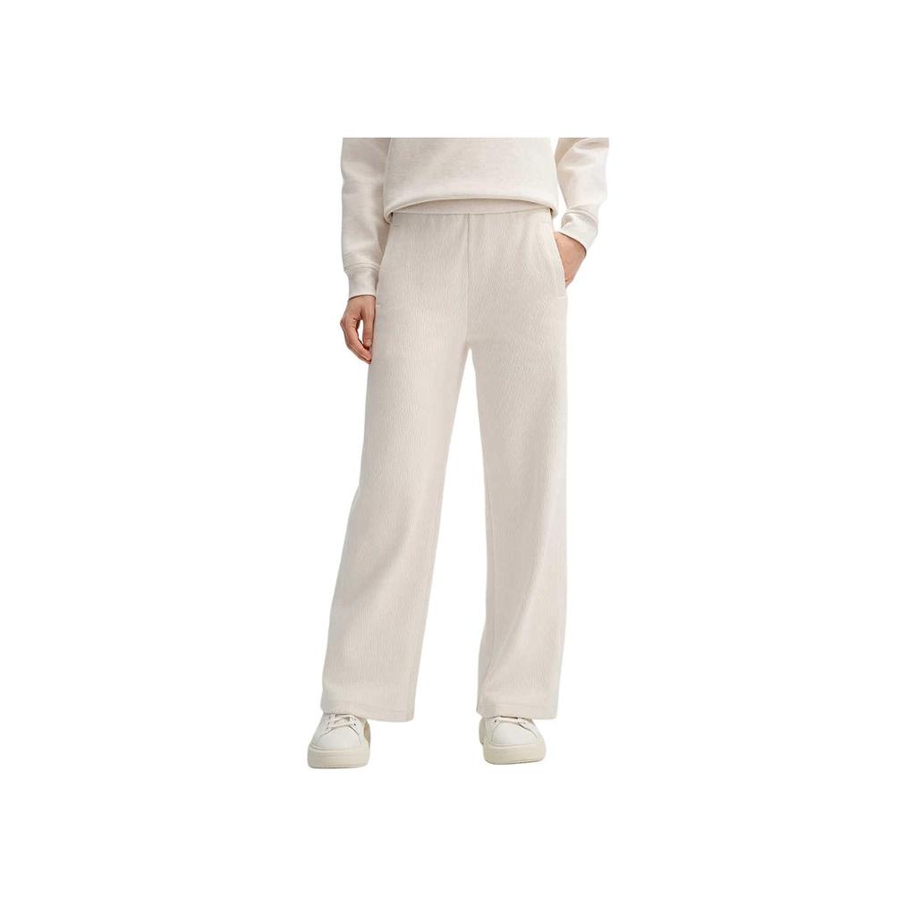 Fila Comfortable Loose Knit Wide Leg Casual Pants Women Bottoms Ice-Cream-White F11W513602FIV
