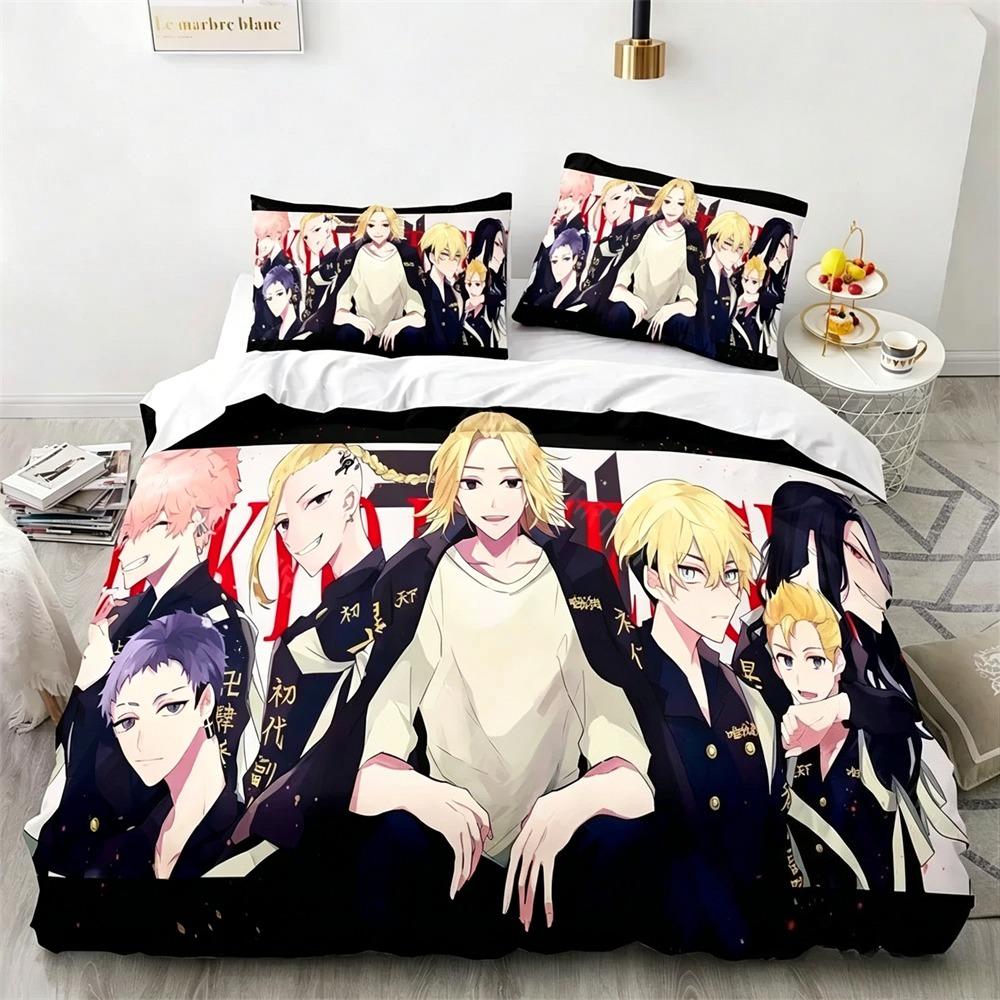 3D Print Tokyo Revengers Bedding Set Single Twin Full Queen King Size Bed Set Adult Kid Bedroom Duvet cover Sets Home Textiles