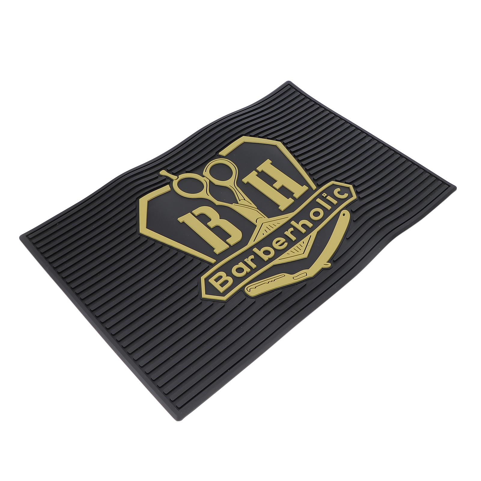 

Hairdressing Nonslip Mat BH Letter Pattern Antiskid Beauty Salon Hair Styling Barber Pad