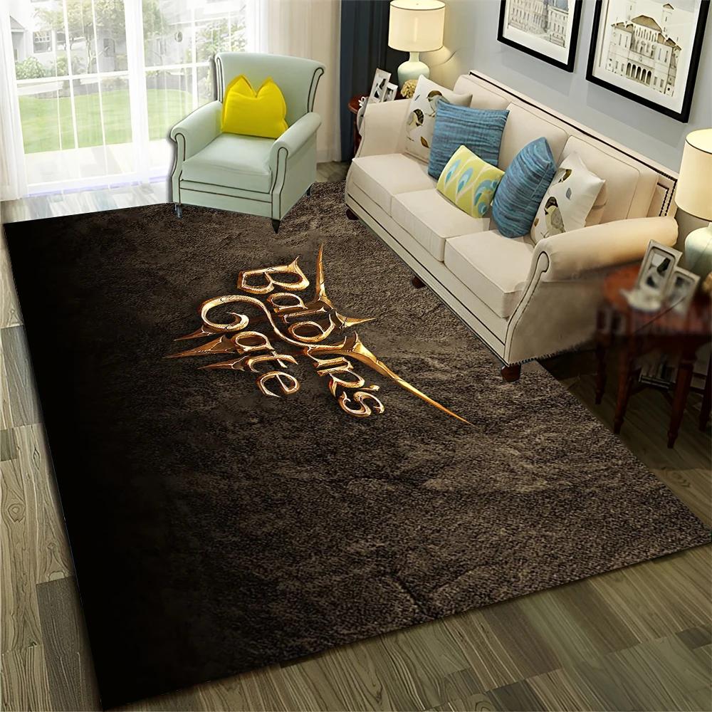 Baldur Gate3 Game Gamer Cartoon 3D Carpet Rug for Home Living Room Bedroom Sofa Doormat Decor,Child Area Rug Non-slip Floor Mat