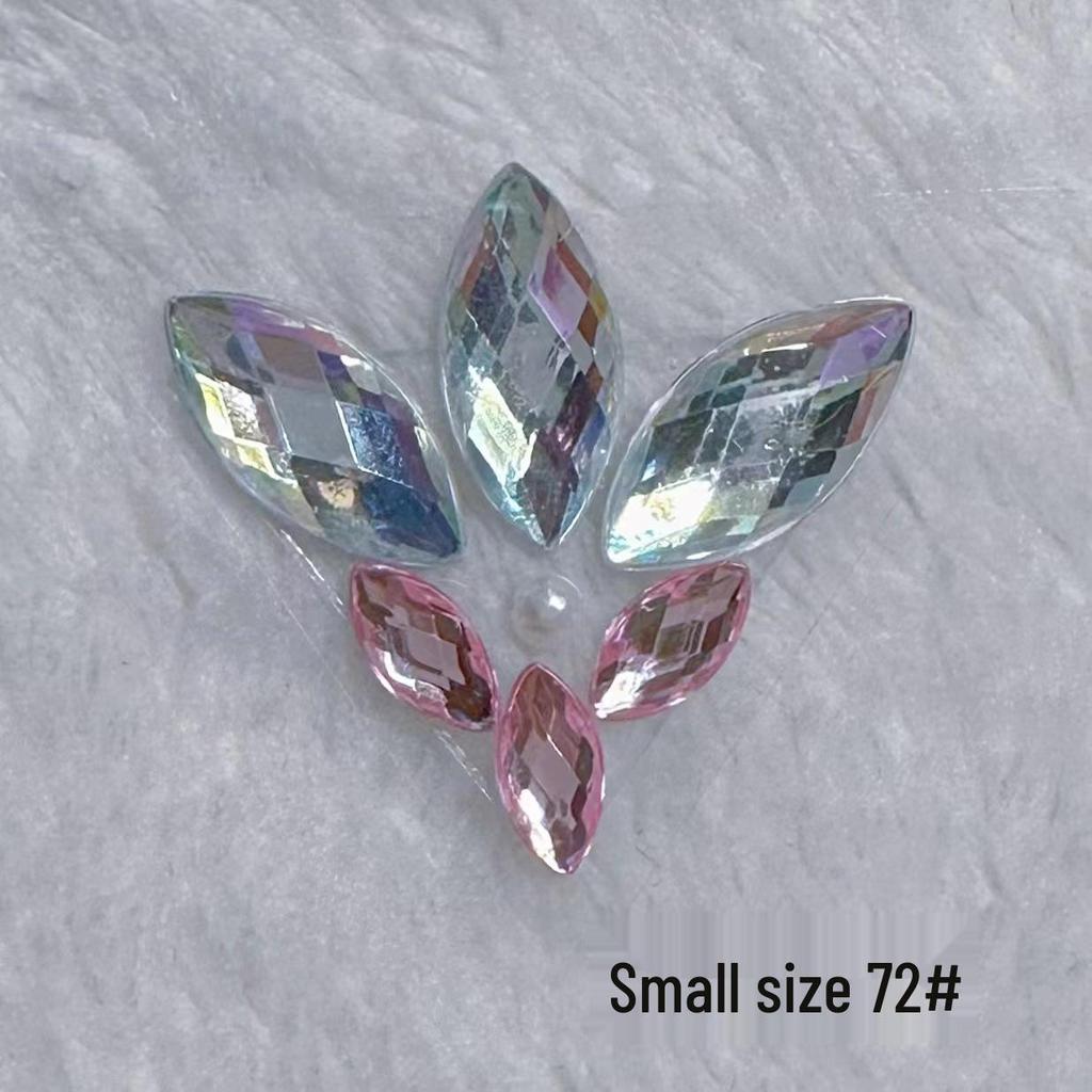 Children's Floral Face Stickers with Crystal Diamonds & Tassels for Ancient Style Makeup