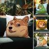 Dogthemed Memes Are Trending Online Pillow Case Comfort Sofa Bed Silky Elegant Invisible Zipper Decorative Cushion Cover