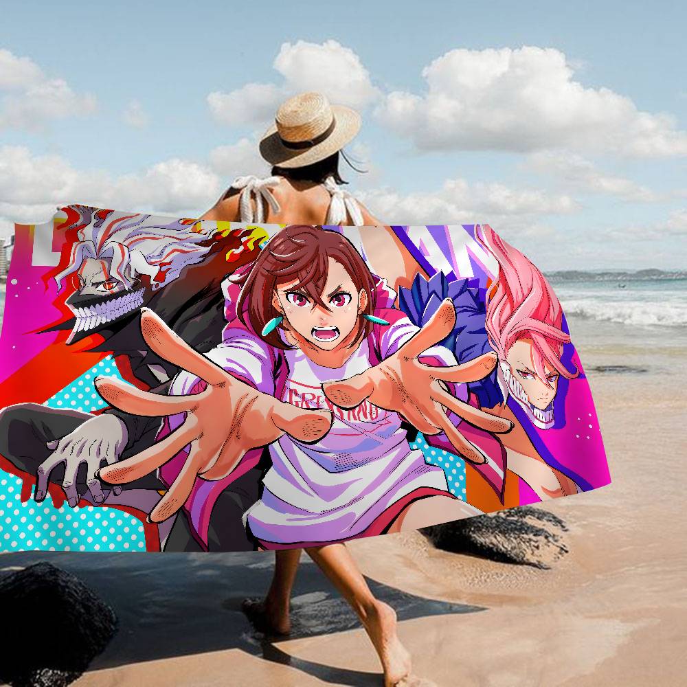 DAN-DA-DAN Anime Cartoon Anime Beach Swimming Towel Soft Absorbent Washcloth Children's Gifts for Kids Travel Camping Gym
