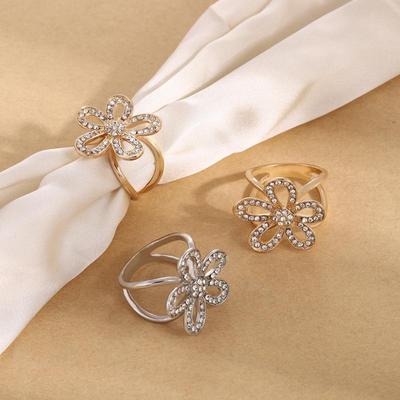 Dual-Purpose Flower Brooch & Scarf Buckle: Women's Korean Cardigan Pin, Jacket Corsage, T-Shirt Knot Buckle.