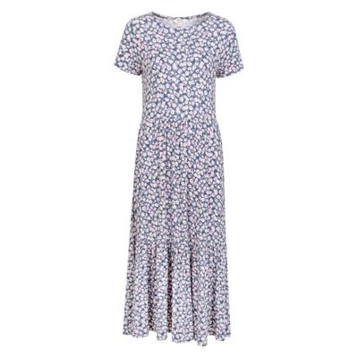 Womens/Ladies Sardinia Flowers Tiered Dress