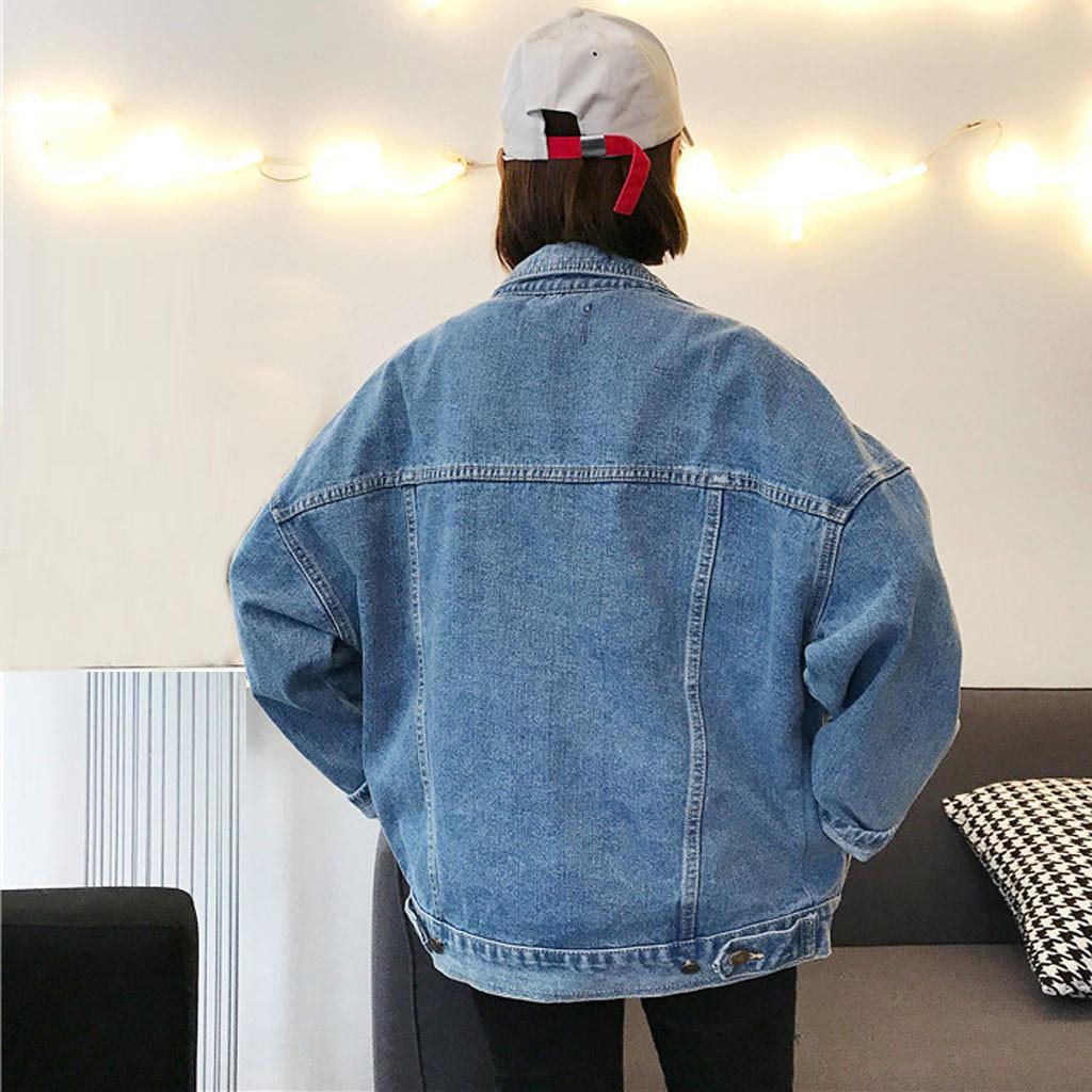 Jeans Coat Retro Oversize Cowboy Woman Denim Loose Casual Jacket Coat News Jeans Coat Retro Oversize Cowboy Woman Denim Loose Casual Jacket Coat News