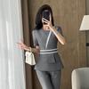 Trollman Women's Short Sleeve Professional Suit Set