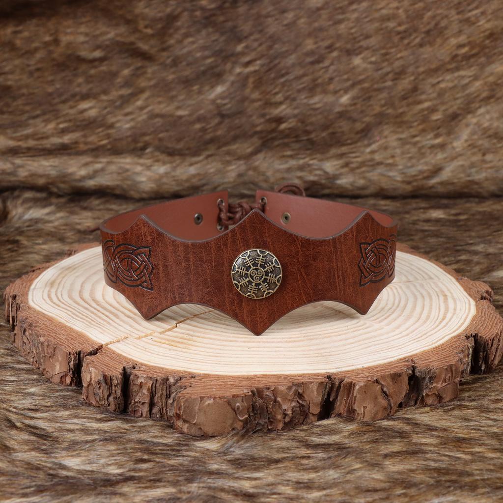 Retro two-piece Medieval Headband Wave Headband Viking Pirate Eye Mask Halloween Role-playing Accessories Pops