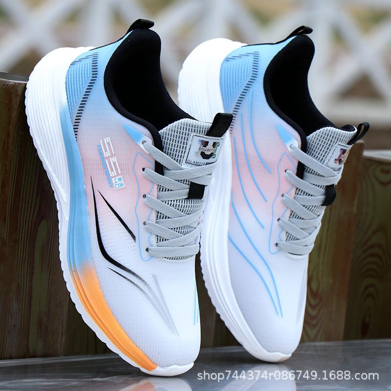 Summer Casual Sports Shoes Ultra-light Running Shoes Breathable Mesh Shoes Soft-soled Travel Shoes