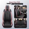 All-Season Universal Five-Seater Leather Car Seat Covers: Full Coverage Mats for Driver, Passenger, and Rear Seats
