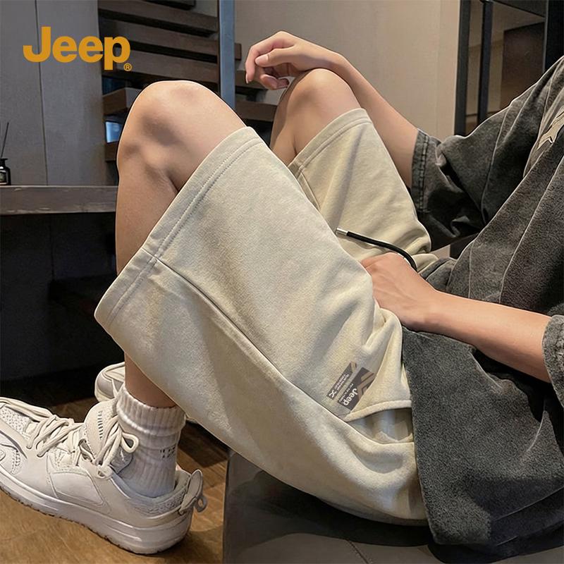 

Jeep Мужские повседневные шорты из хлопкового махрового материала 5XL
